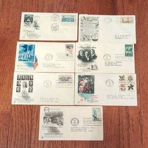 USPS 1959-1964 First Day of Issue Envelope Stamp + Letter Collection